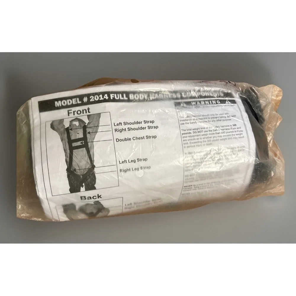 PRIMAL VANTAGE BODY HARNESS MODEL 2014 FULL COMPONENTS NEW 300-LB LIMIT